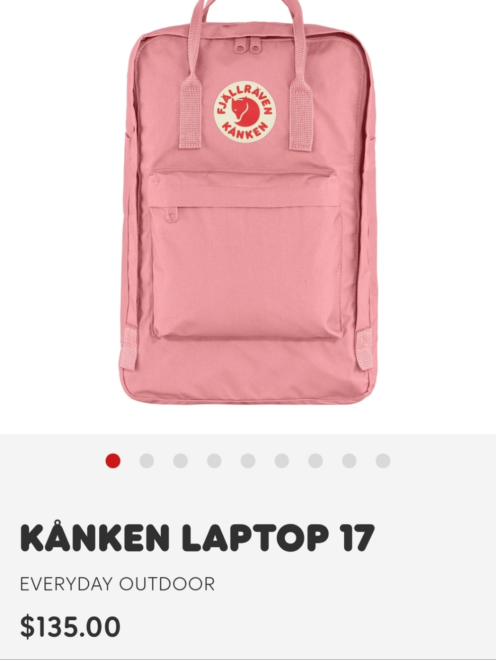 Fjallraven Kanken Classic Backpack - Dusty Pink - Picture 8 of 8